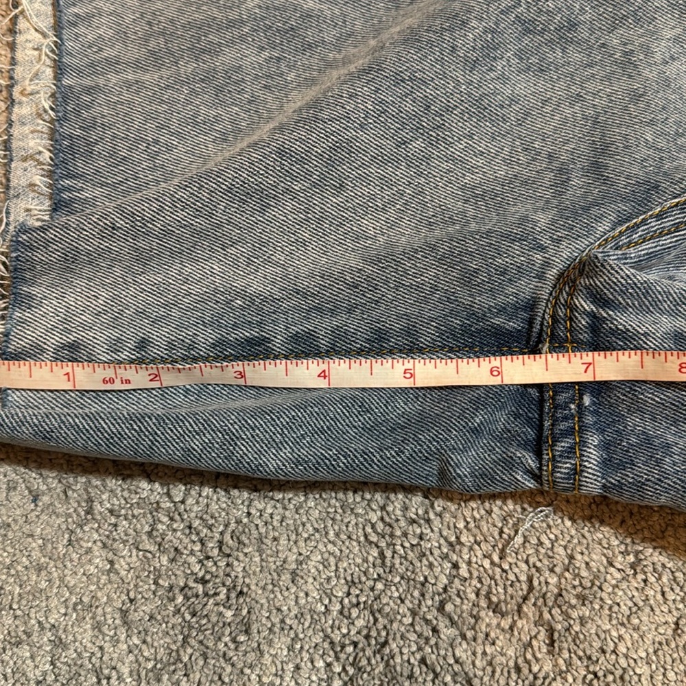 NWT Meshki Kira Raw Hem Longline Boyfriend Shorts - Picture 7 of 7